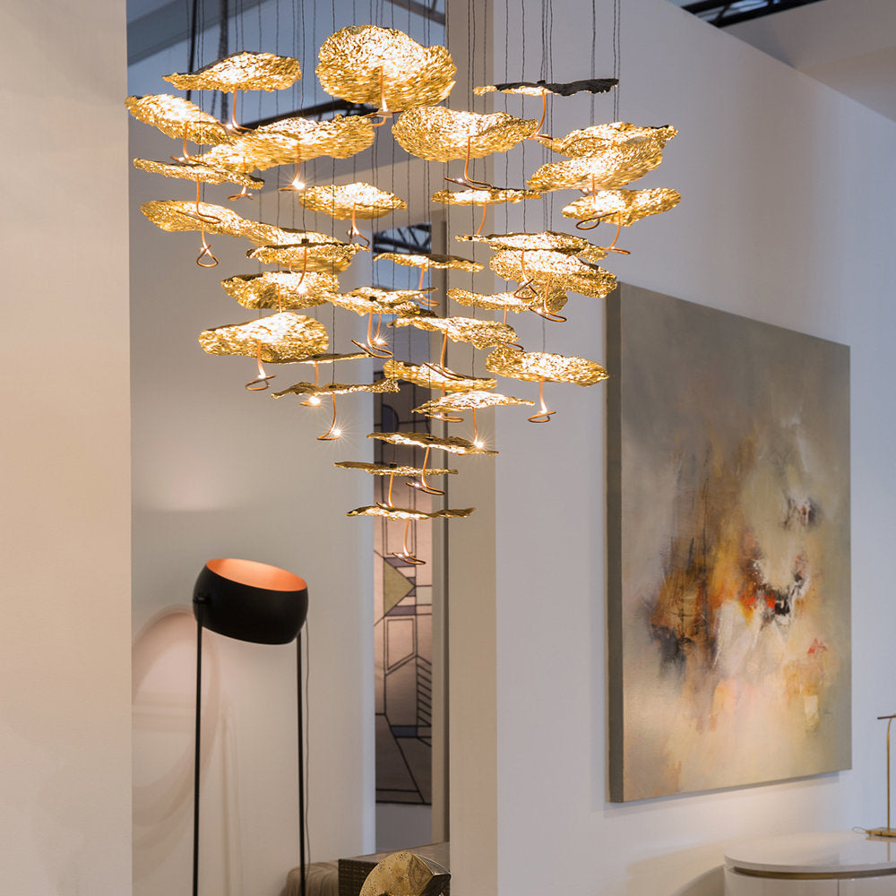 Gold Moon LED Chandelier