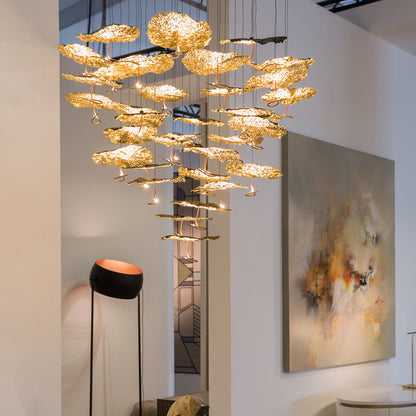 Gold Moon LED Chandelier