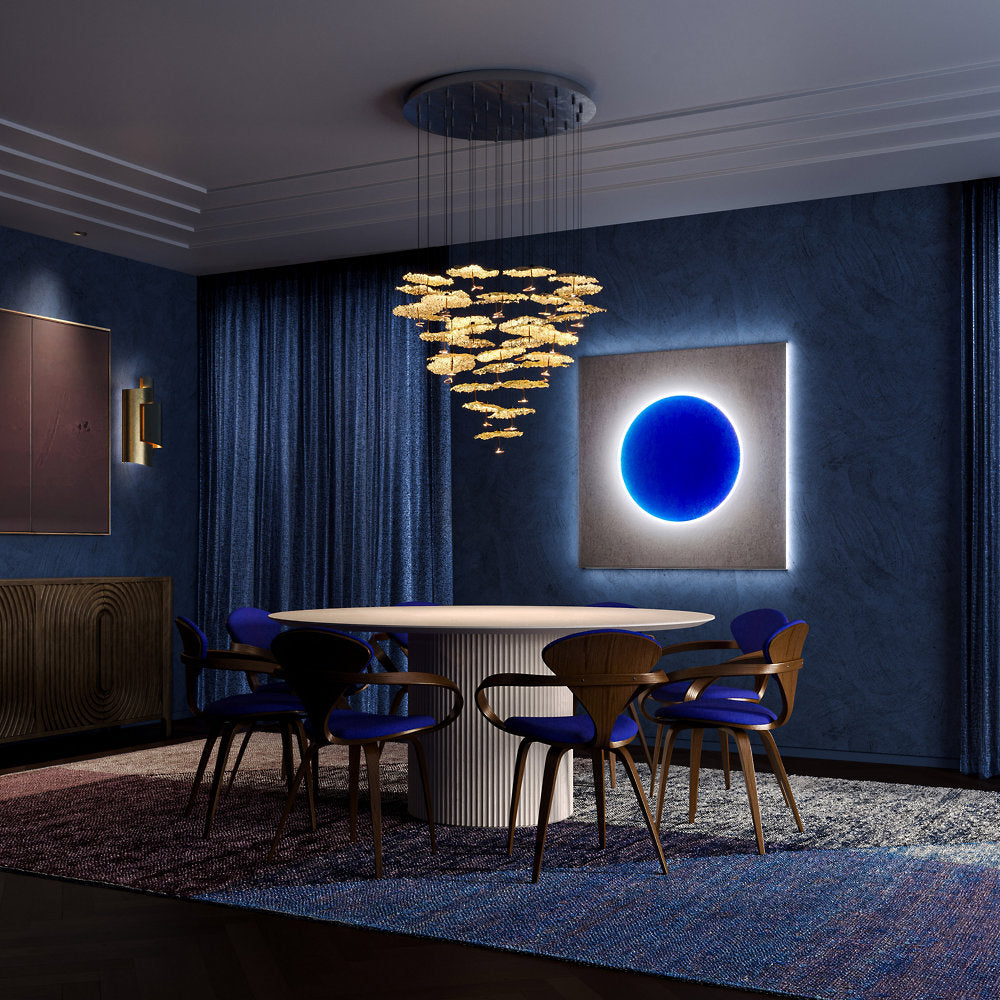 Gold Moon LED Chandelier