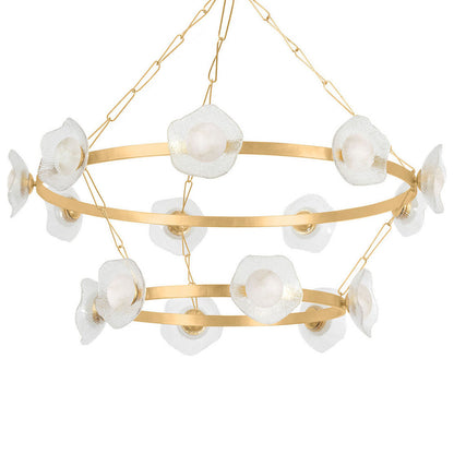 Almandine LED 2-Tier Chandelier