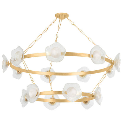 Almandine LED 2-Tier Chandelier