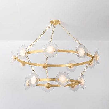 Almandine LED 2-Tier Chandelier