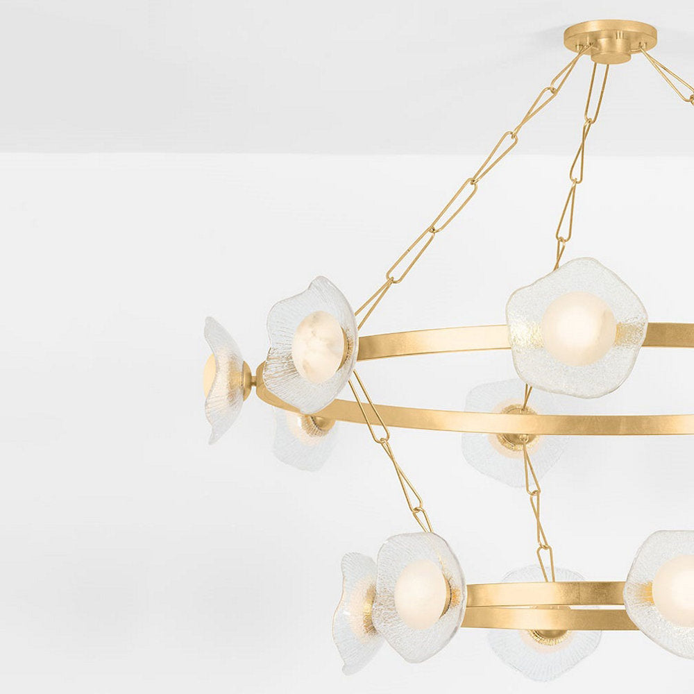 Almandine LED 2-Tier Chandelier