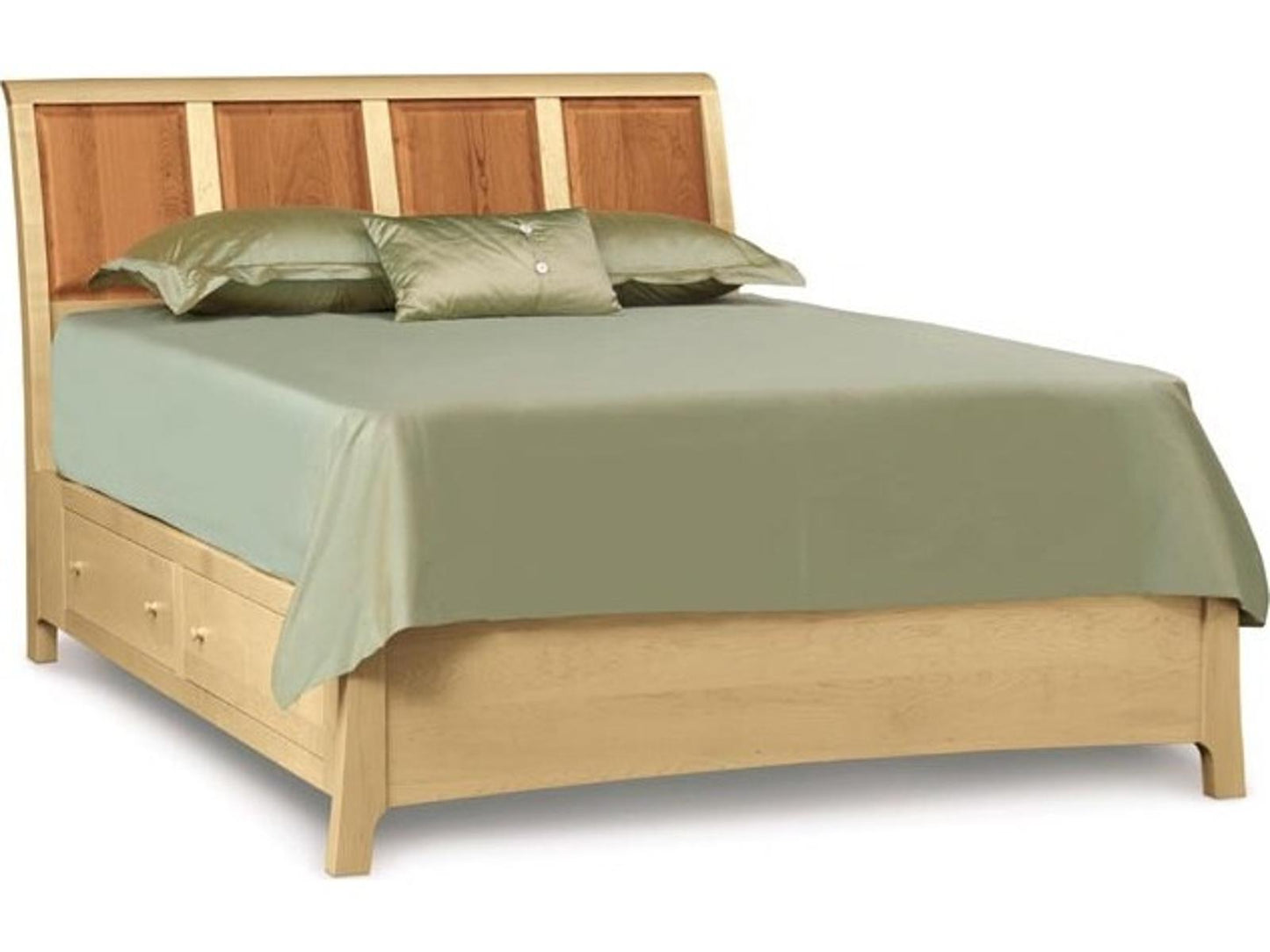 Sarah California King Sleigh Bed in Smoke Cherry Finish