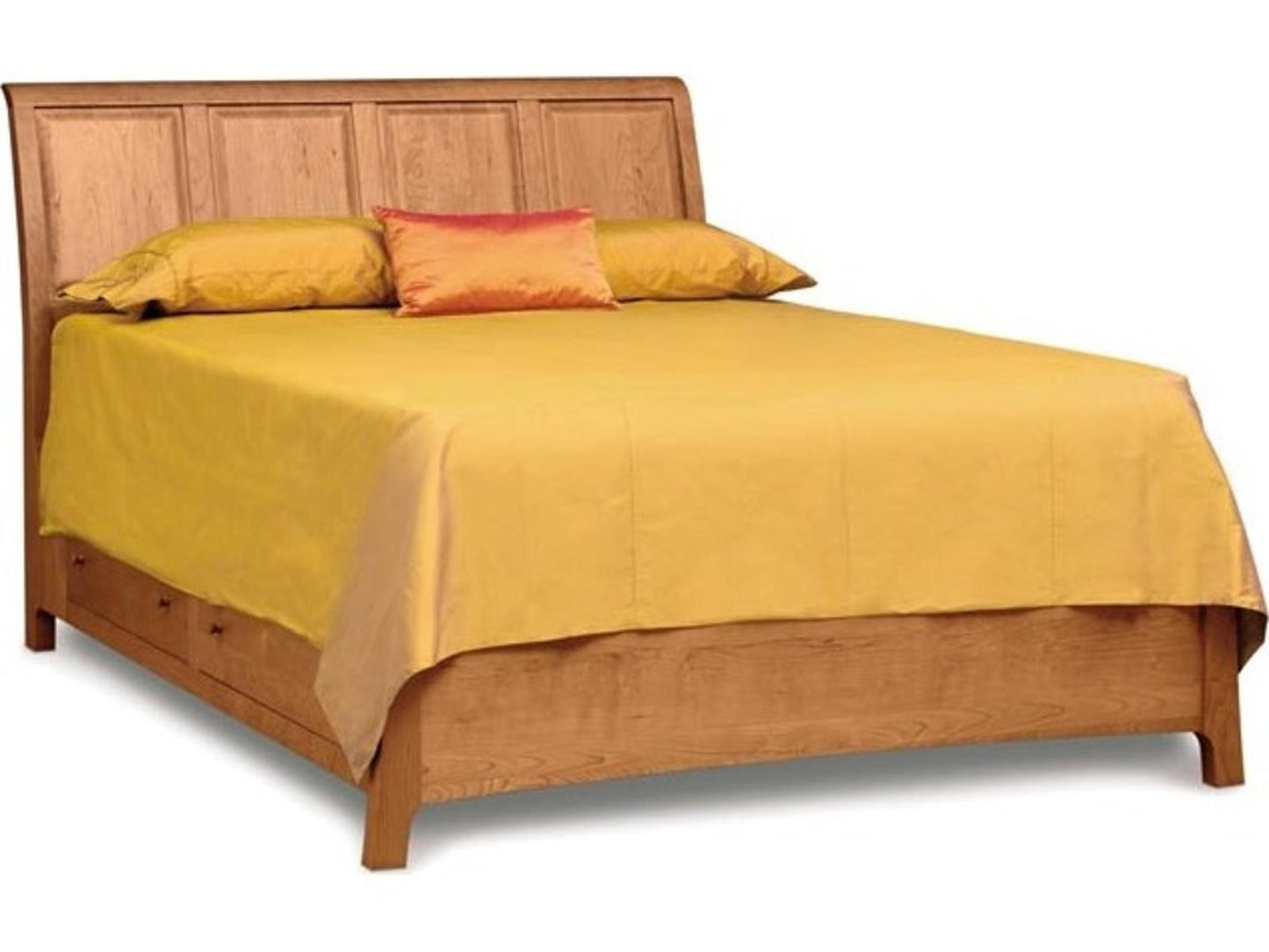 Sarah California King Sleigh Bed in Smoke Cherry Finish