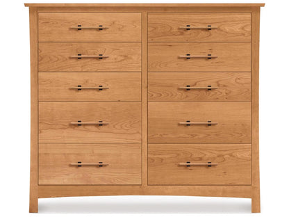 Furniture Monterey 10-Drawer Dresser in Natural Cherry