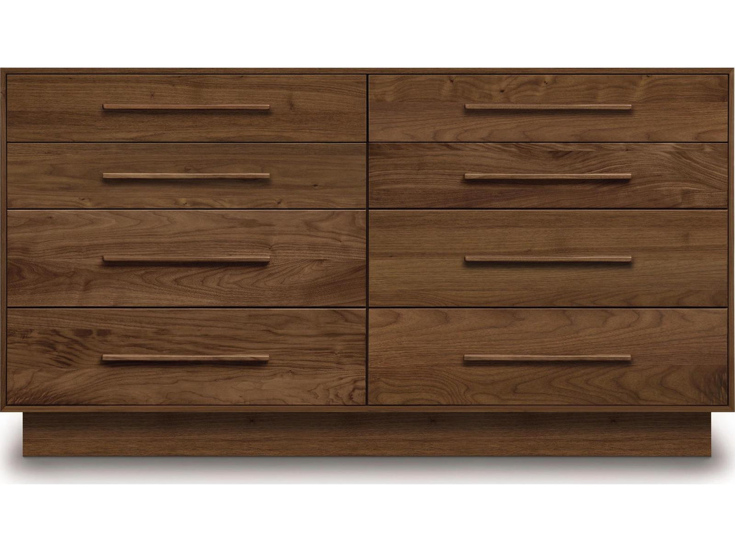 Moduluxe 8-Drawer Double Dresser in Solid Walnut