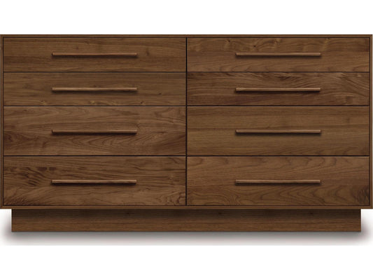 Moduluxe 8-Drawer Double Dresser in Solid Walnut