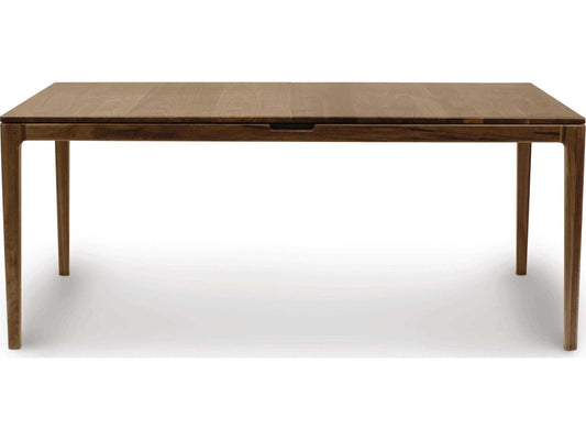 Furniture Lisse Extension Rectangular Dining Table in Natural Walnut