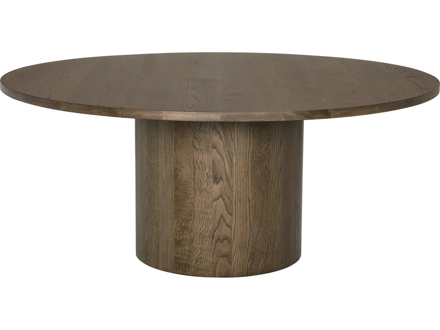 Big Sur Round 72-Inch Dining Table in Fawn Reclaimed White Oak