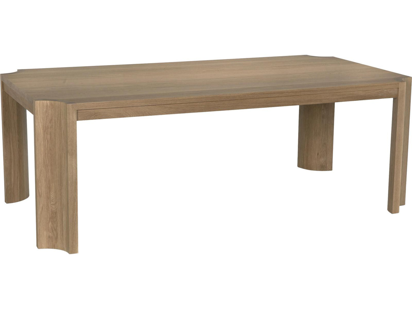 Aspen 115-Inch Rectangle Dining Table Natural Oak Reclaimed Wood