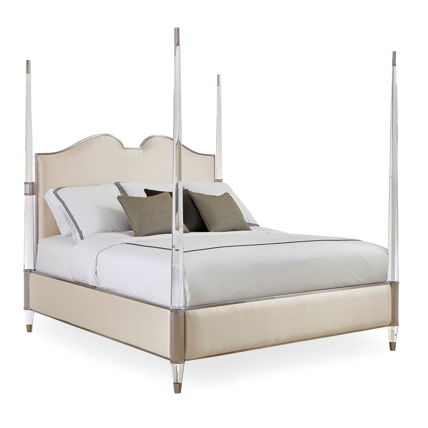 Caracole The Post is Clear Bed Open Box Item - Cal King