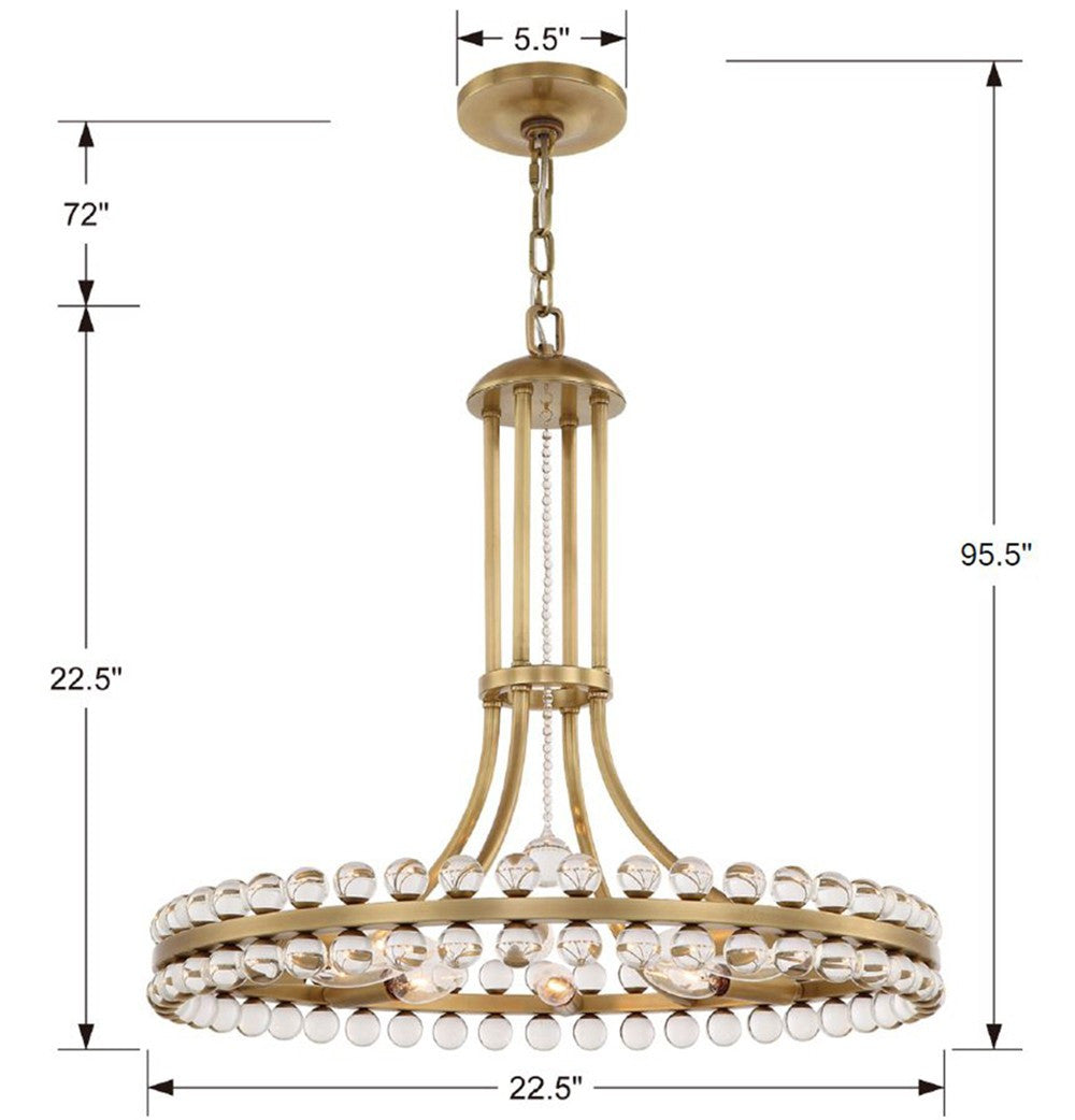 Clover 8 Light Chandelier