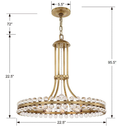 Clover 8 Light Chandelier