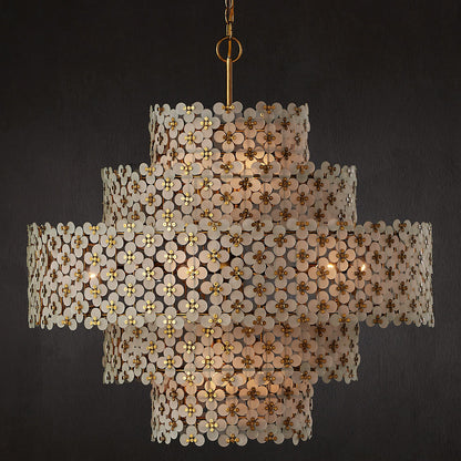 Spring Flower Chandelier