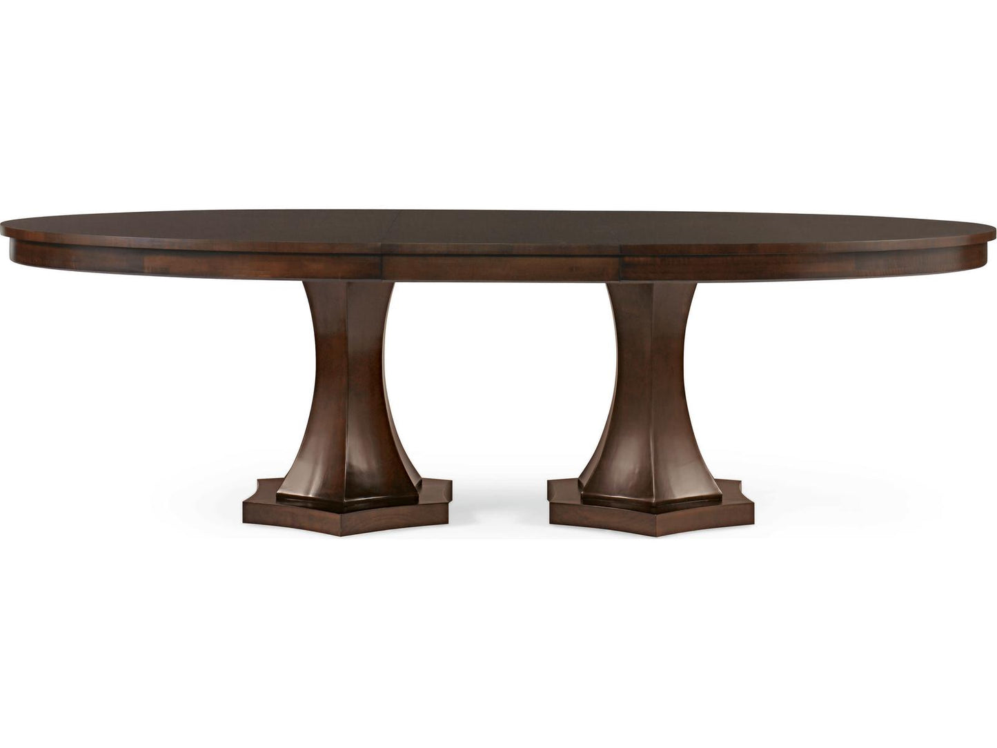 Tribeca Rectangle 80-Inch Double Pedestal Dining Table Tribeca Finish