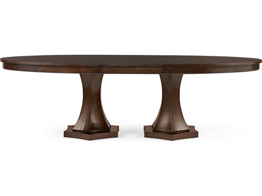 Tribeca Rectangle 80-Inch Double Pedestal Dining Table Tribeca Finish