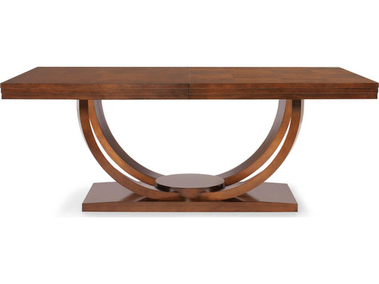 Omni Rectangle 78-Inch Dining Table in Cluster Maple and Sable Finish