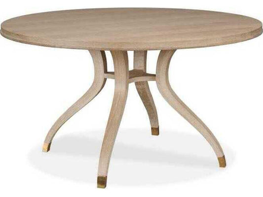 Maison '47 60-Inch Round Dining Table in Blonde Cerused Oak
