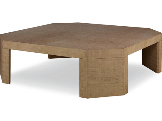 Gustav Square Coffee Table in Lacquered Linen