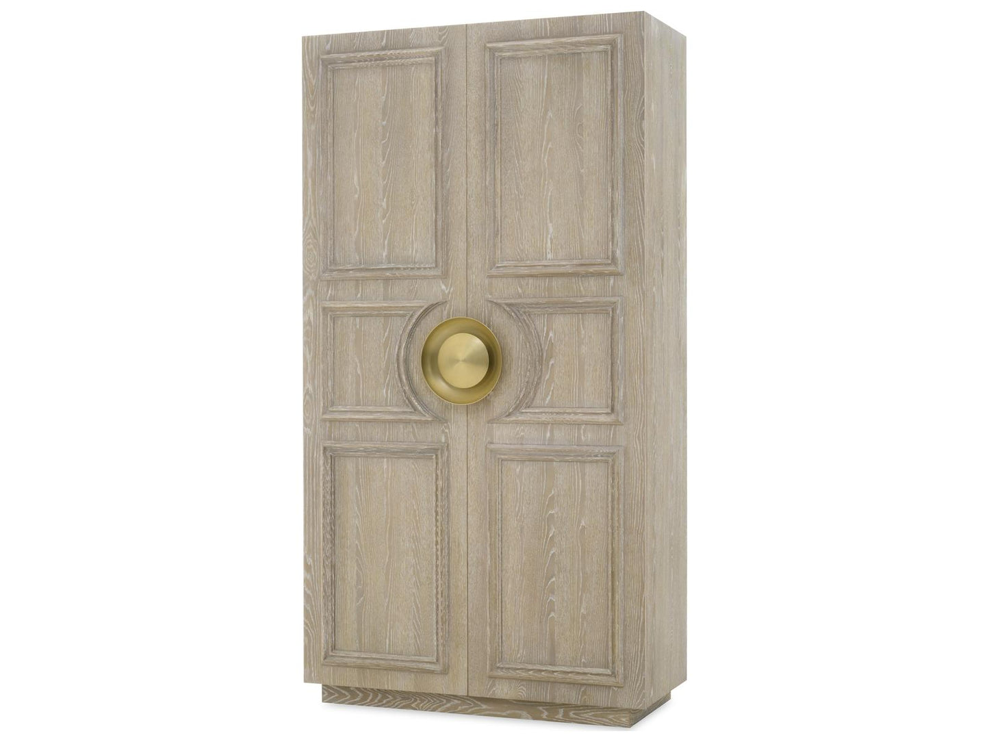 Cadence Wardrobe Armoire in Sand Cerused Oak