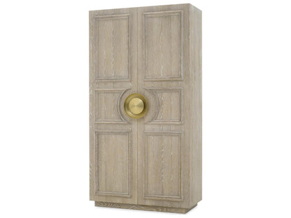 Cadence Wardrobe Armoire in Sand Cerused Oak