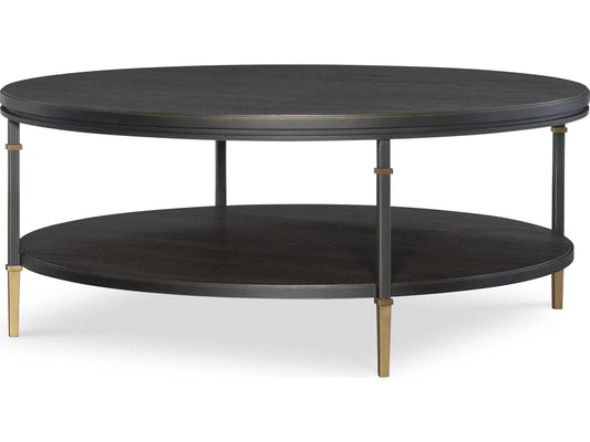 Monterey Round Wood Coffee Table Hawthorne Dark