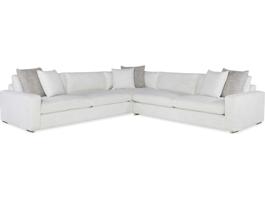 Great Room 2-Piece Fabric Sectional Sofa with Runner Base