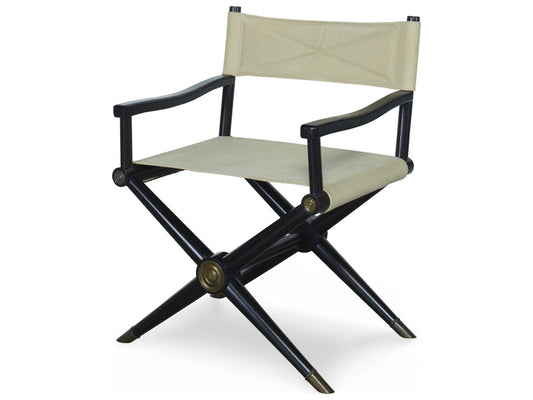 Minnelli Upholstered Leather Dining Arm Chair in Coconut and Black
