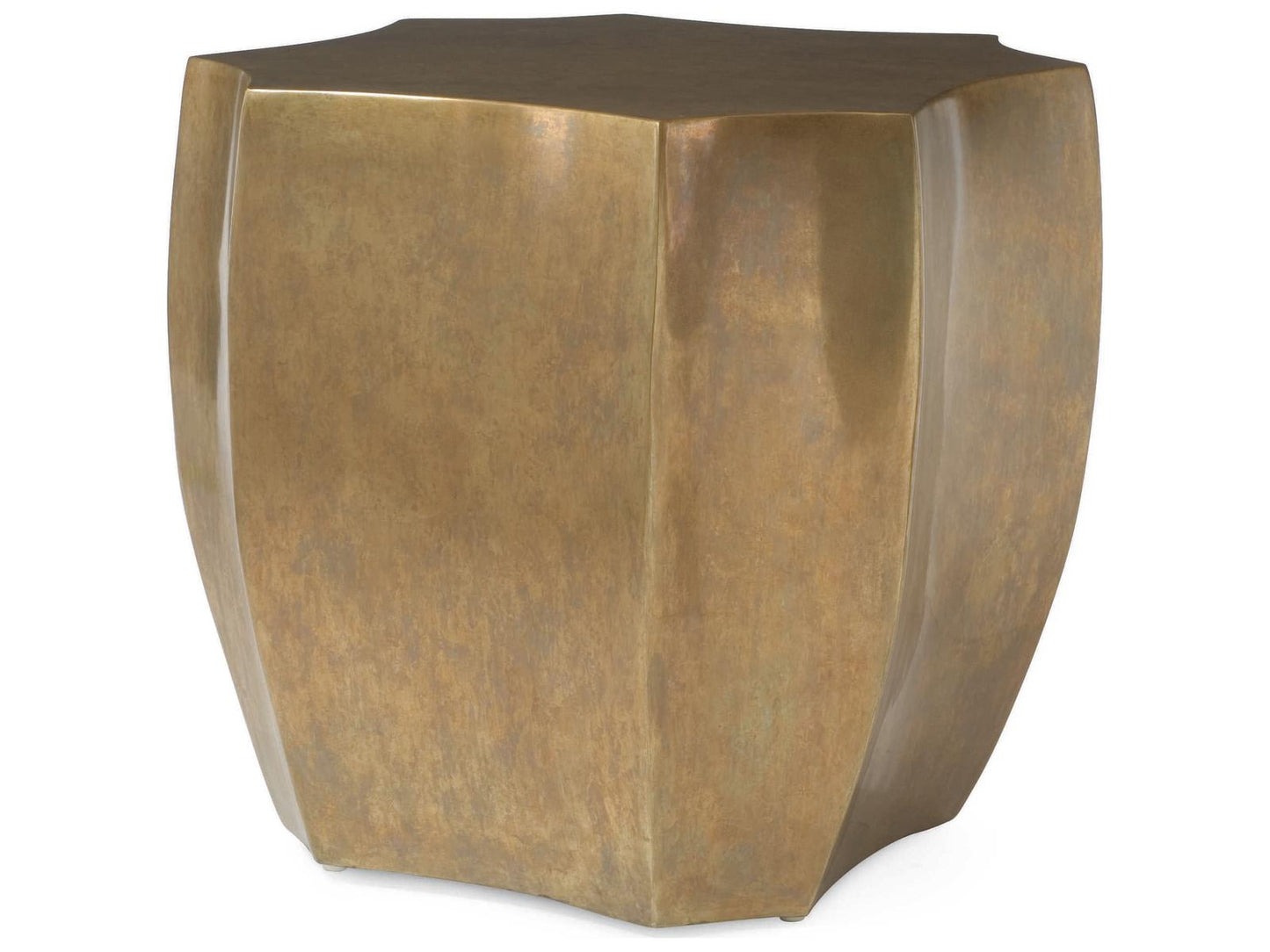 Grand Tour Emerge Brass Octagonal Lamp Table