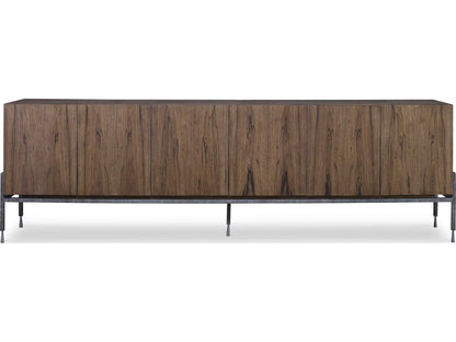 Grand Tour Gaston 110 Inch Paldao Veneer Credenza with Iron Base