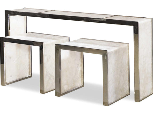 Samantha Rectangular Stone Console Table
