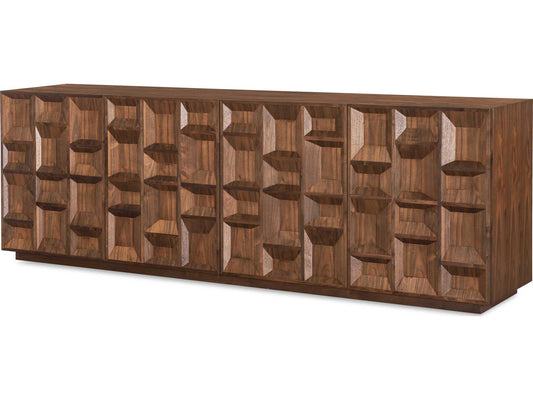 Glendale 94-Inch Walnut Four Door Sideboard