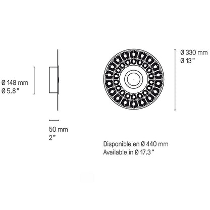Earth Turtle LED Wall/Flushmount