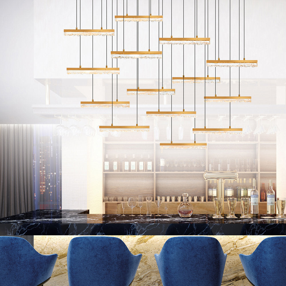 Stagger LED Linear Suspension