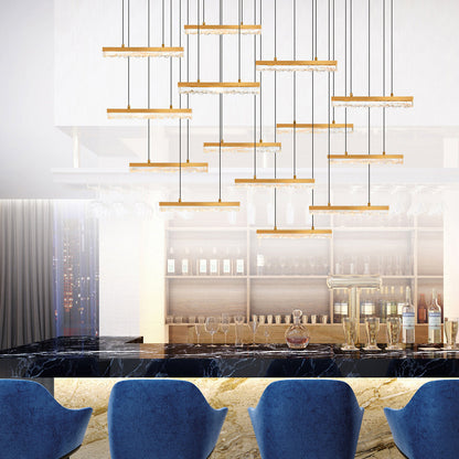 Stagger LED Linear Suspension