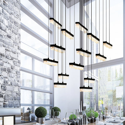 Stagger LED Linear Suspension
