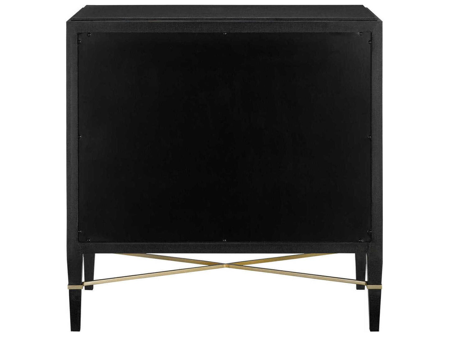 Vistas 3-Drawers Gold Solid Wood Chest Nightstand