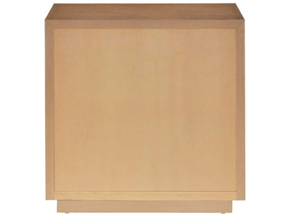 Currey and Company Margot 3-Drawer Natural Oak Chest in Light Oak and Beige