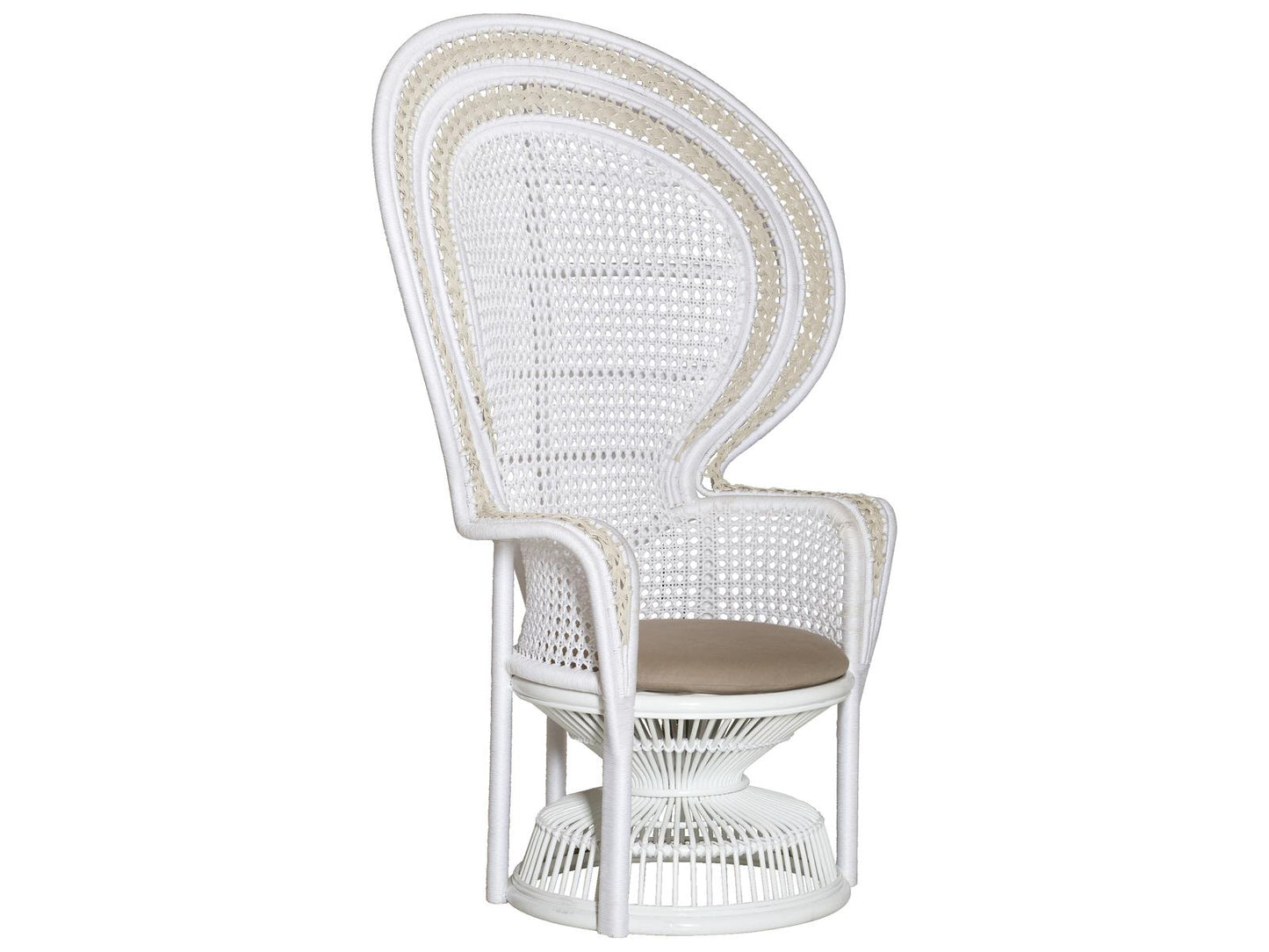 Emanuelle White Accent Chair