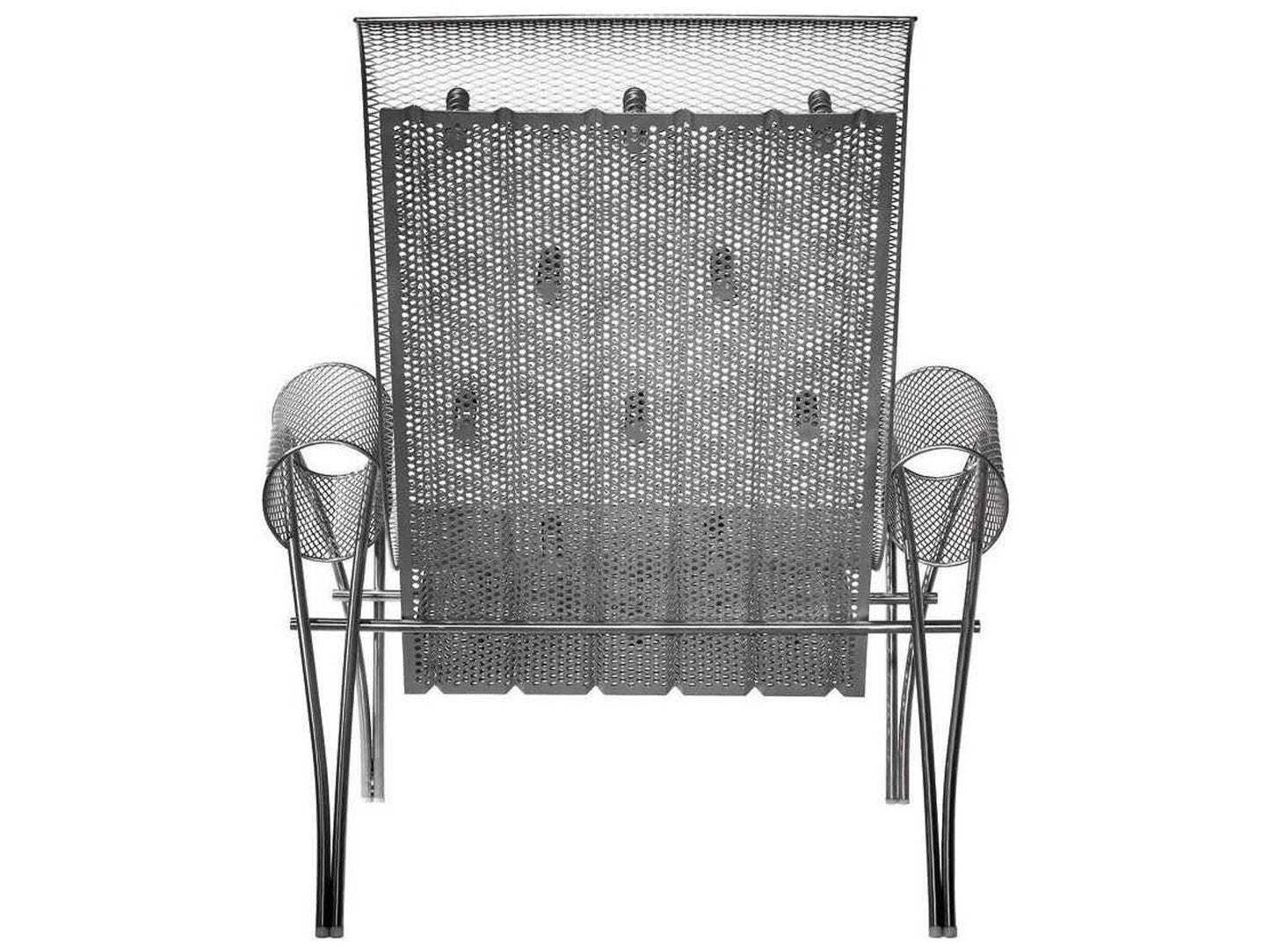 Suki Accent Chair by Toyo Ito in Black Satin Stainless Steel
