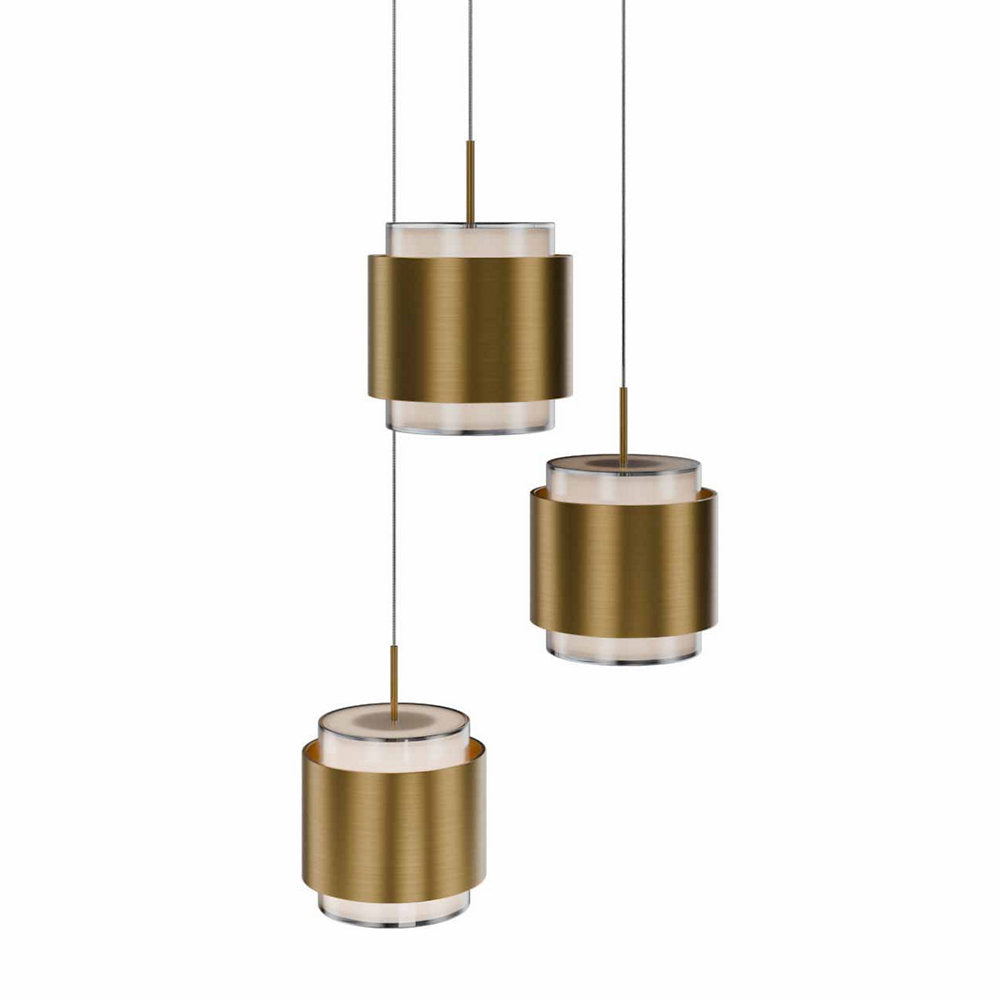 Banded LED Multi-Light Pendant