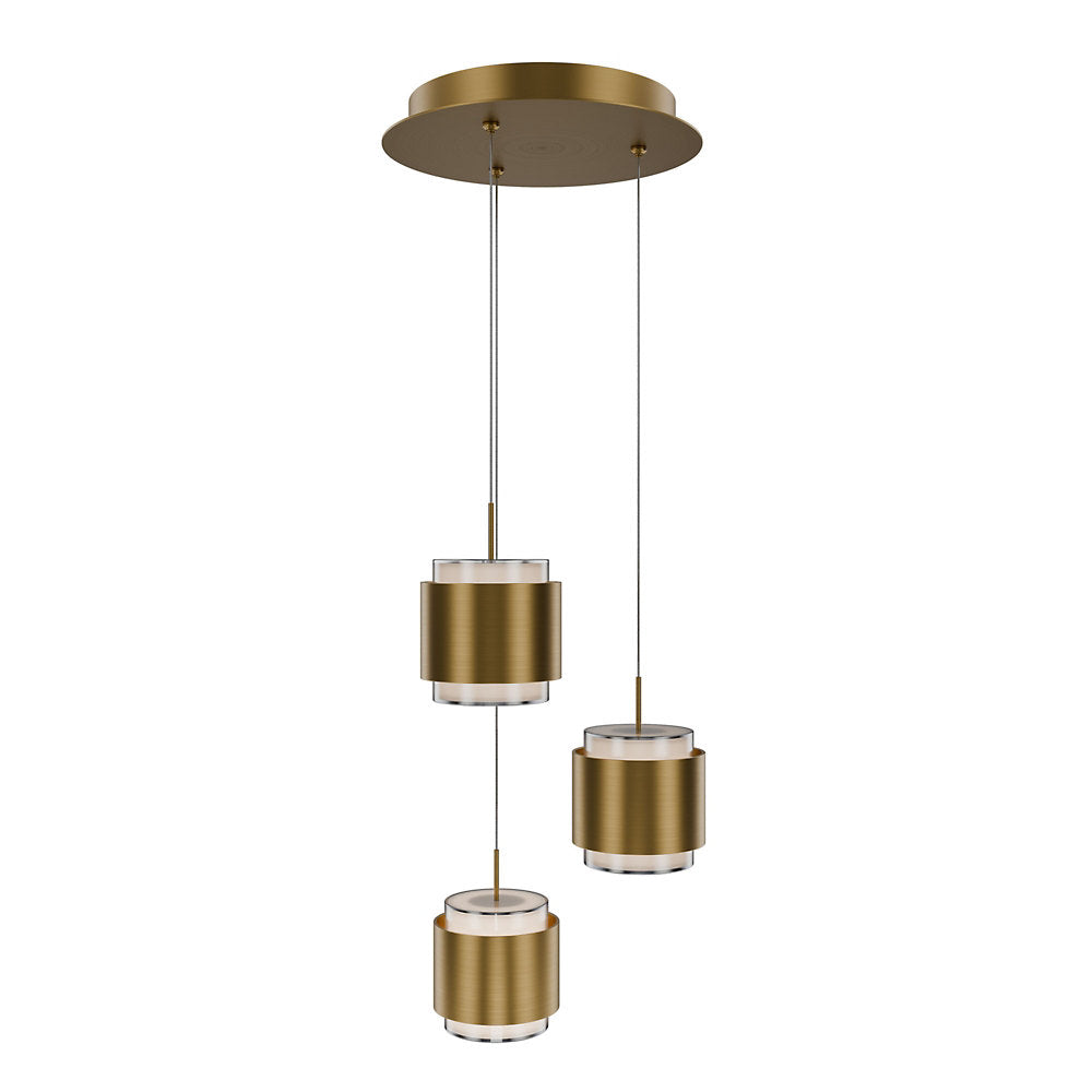 Banded LED Multi-Light Pendant