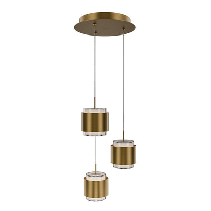 Banded LED Multi-Light Pendant