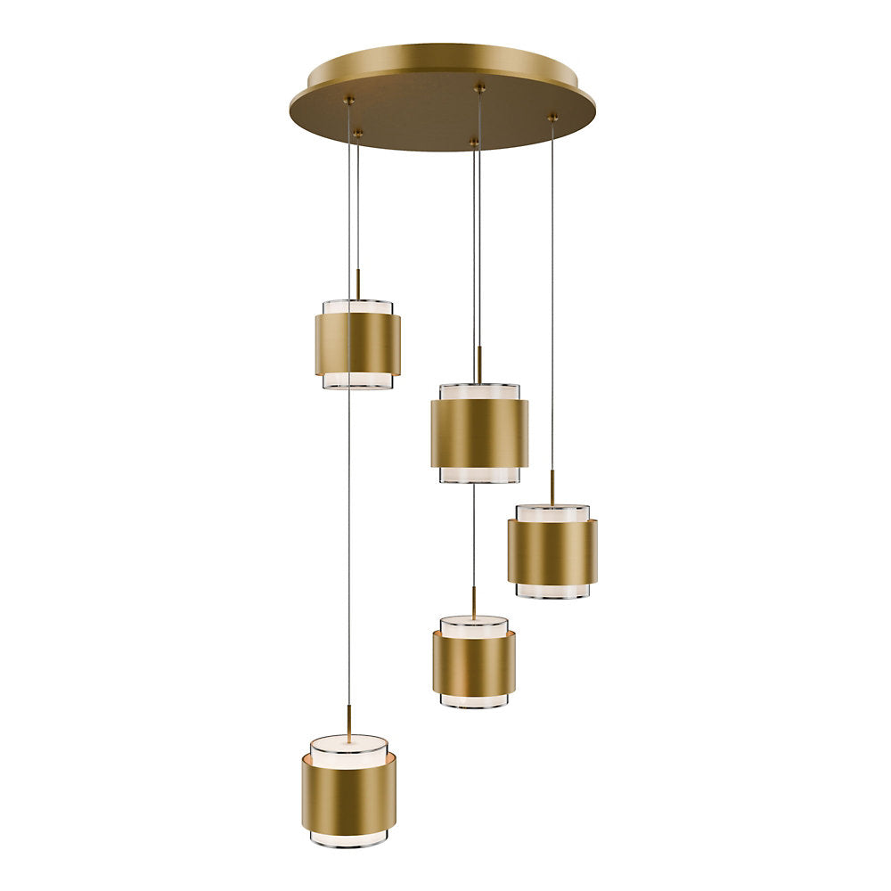 Banded LED Multi-Light Pendant