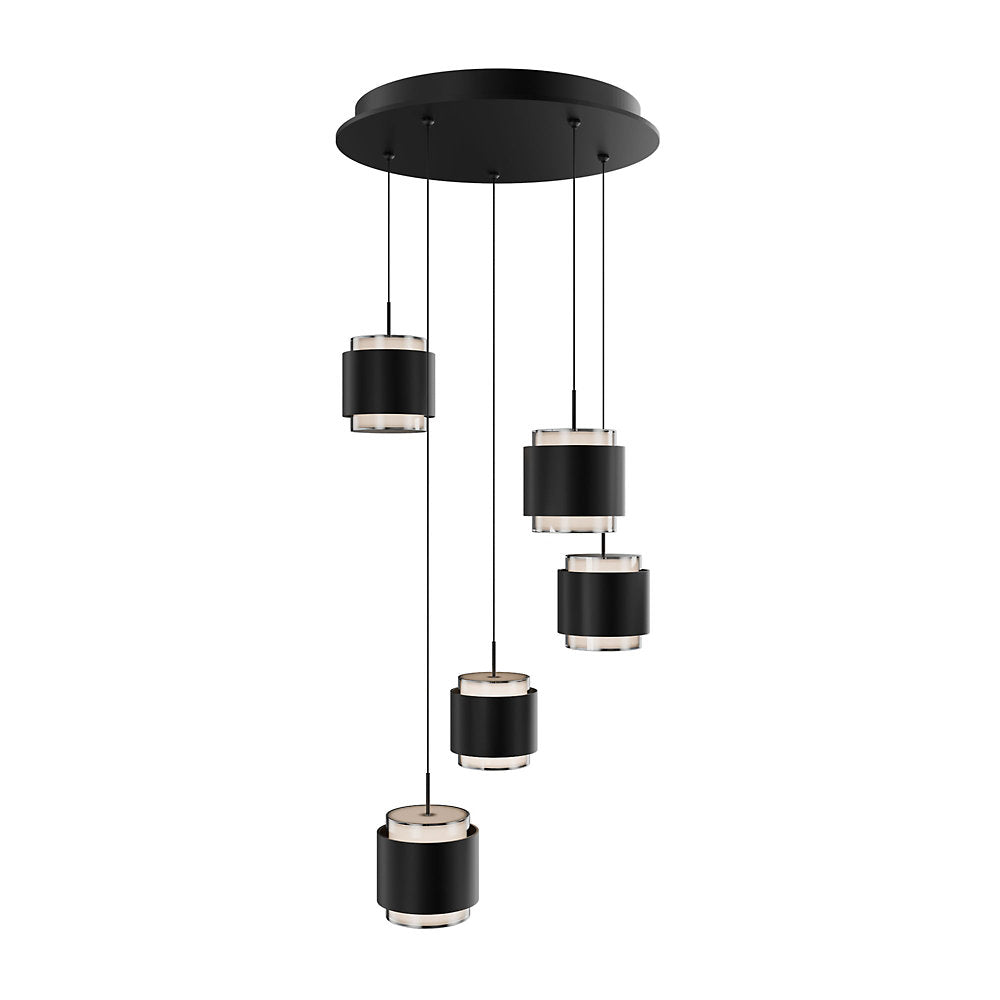 Banded LED Multi-Light Pendant