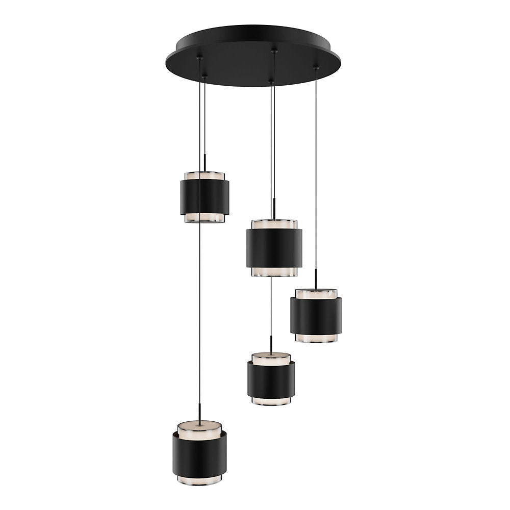 Banded LED Multi-Light Pendant