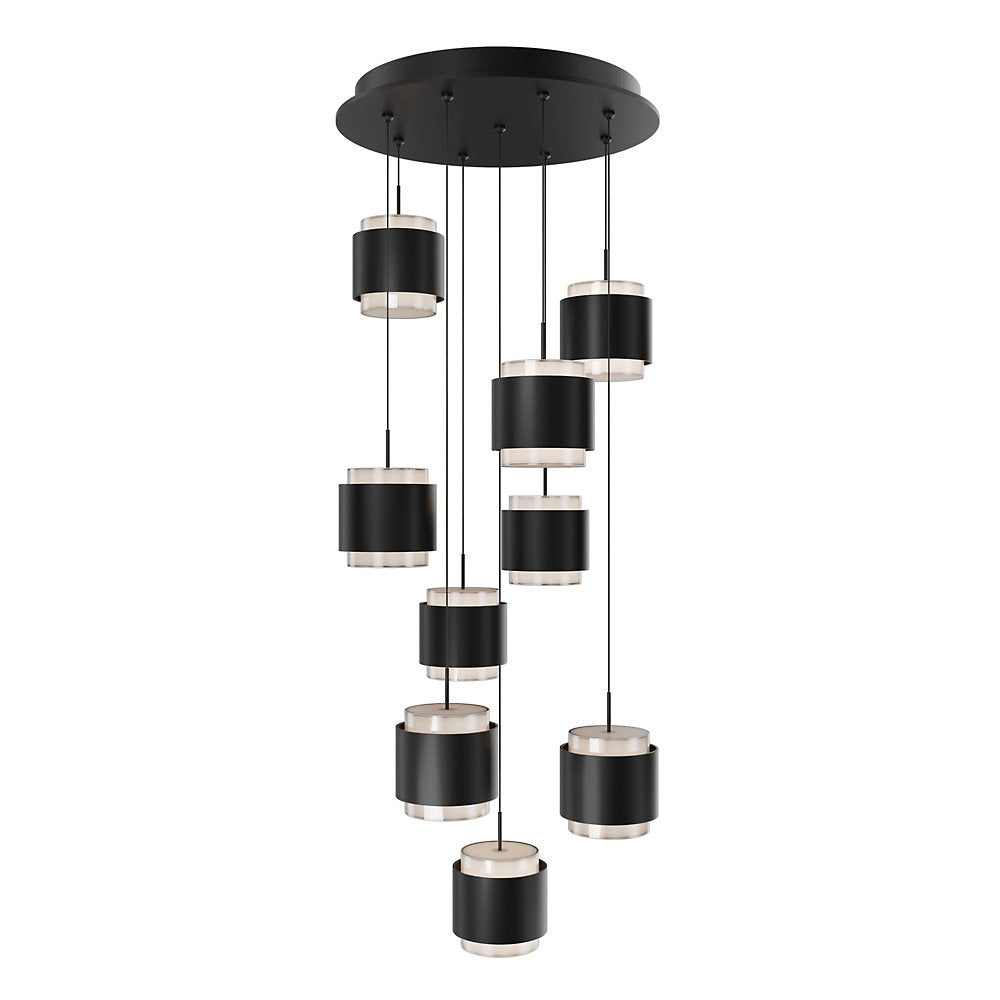 Banded LED Multi-Light Pendant