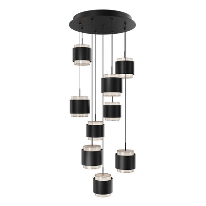 Banded LED Multi-Light Pendant