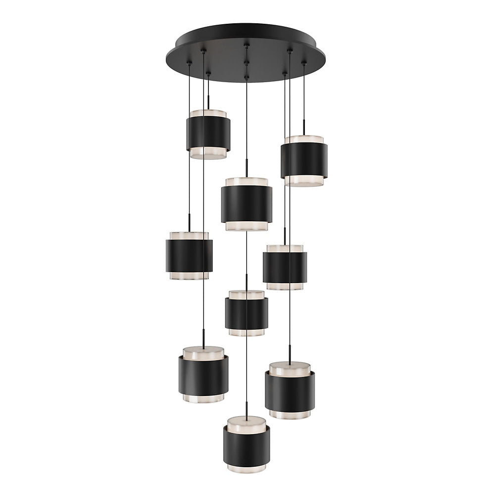 Banded LED Multi-Light Pendant